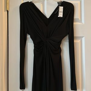 Long sleeve black dress